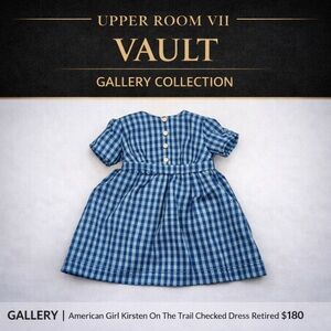 American Girl Kirsten On The Trail Checked Dress Retired